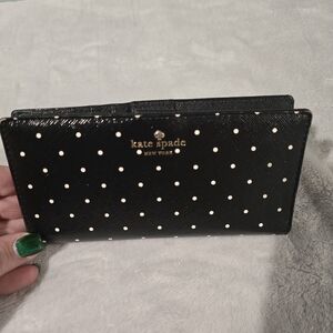 Kate Spade Black Polka Dot Women's Wallet